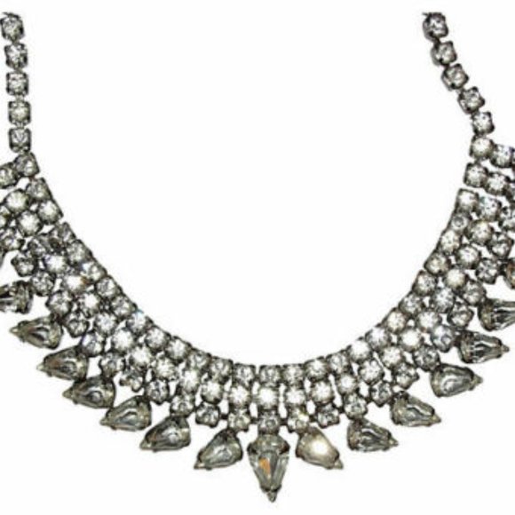 Weiss Rhinestone Bib Necklace